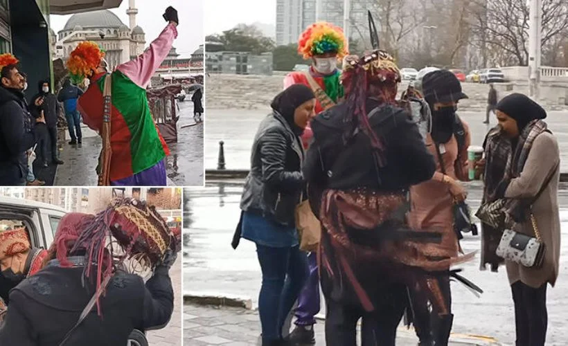 Taksim Meydanı'nda turistlerin kâbusu oldular