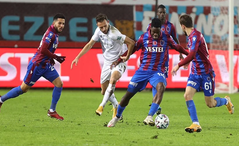 Trabzon evinde 3 golle 3 puan aldı