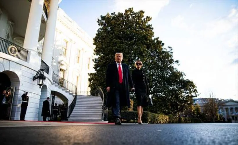 Trump Beyaz Saray'dan ayrıldı