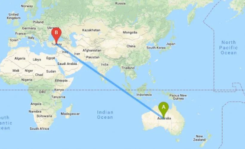 Türkiye'den Avustralya'ya nasıl gidilir?