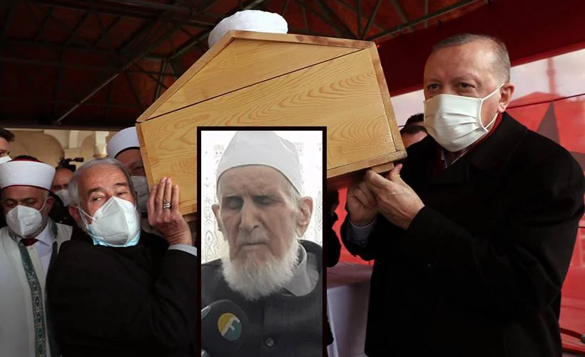 Erdoğan, Hafız Abdullah Nazırlı'nın cenaze törenine katıldı