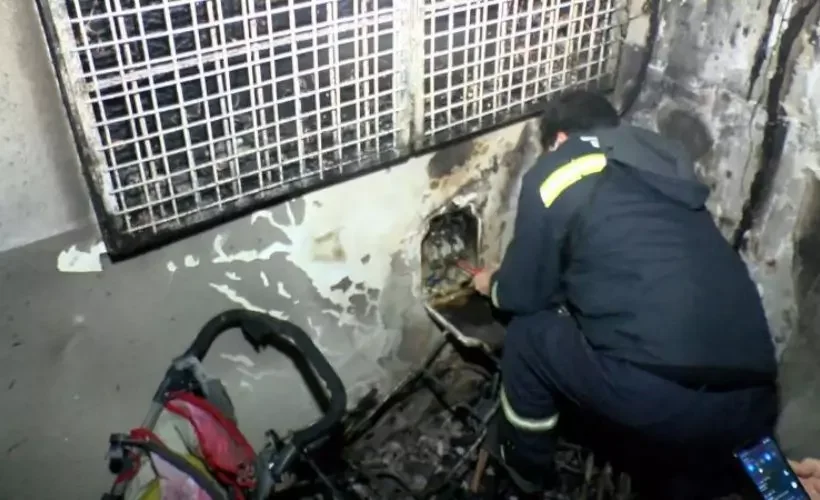 Esenler'de 7 katlı binada yangın paniği binadaki 30 kişiyi itfaiye tahliye etti