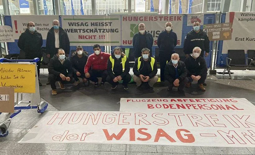 Frankfurt Havalimanı'nda açlık grevi