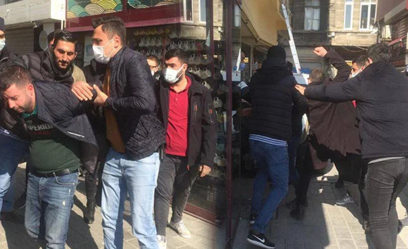 Karaköy'de kapkaççıya meydan dayağı