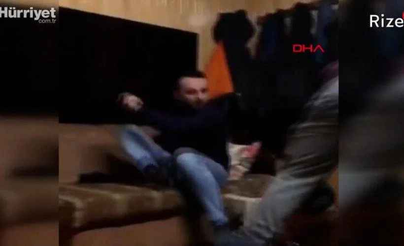 RİZE Demlik şakası yapan kuzenini plazma televizyonla kovaladı