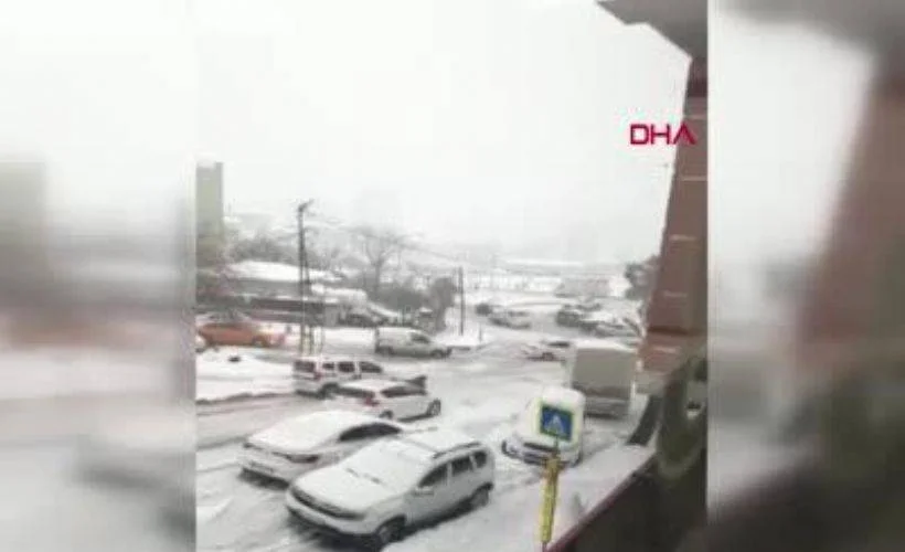 Şişli'de buzlu yollarda zor anlar yaşadılar