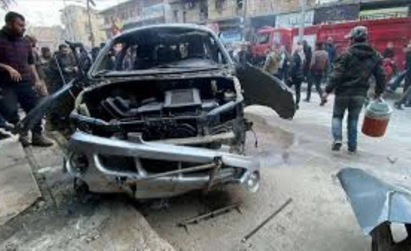 Suriye'nin kuzeyindeki Bab ilçesindeki saldırıdan ilk görüntüler