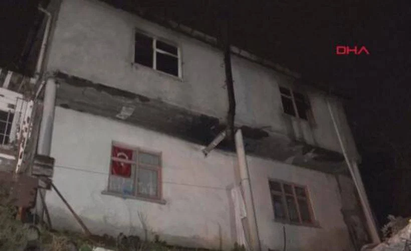 Trabzon'da yangında yaşlı çift hayatını kaybetti
