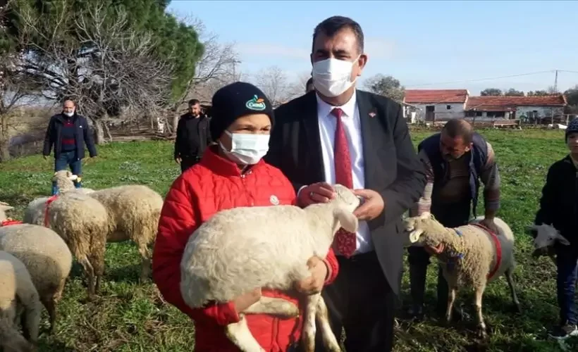 TÜDKİYEB, sosyal medyada ünlenen küçük çoban Şevki'yi ödüllendirdi