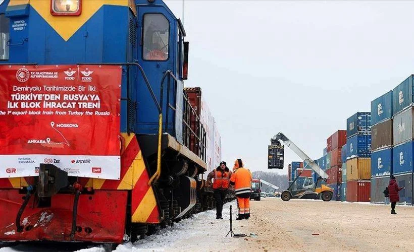 Türkiye-Rusya 'ilk ihracat blok treni' hedefe ulaştı