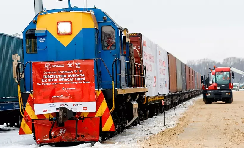 Türkiye- Rusya 'ilk ihracat blok treni' hedefe ulaştı