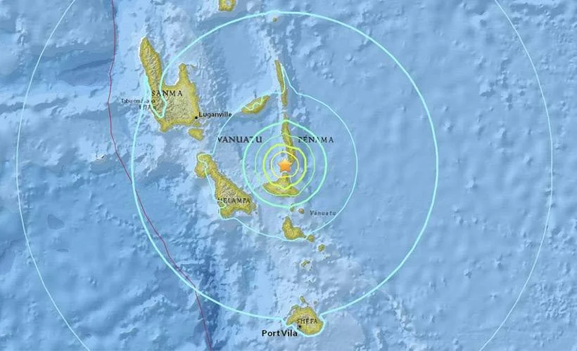 Vanuatu'da 6,7 büyüklüğünde deprem