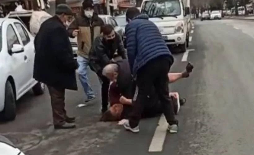 Bir şiddet haberi de Ankara'dan: Tartıştığı eşini yere yatırıp darp etti