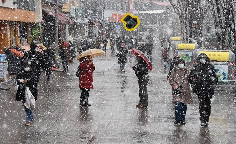 Eskişehir'de kar sevinci