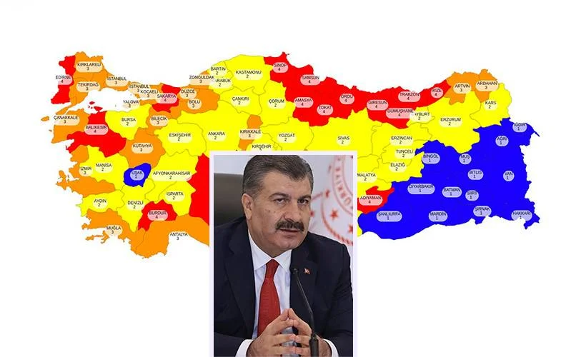 İllerimiz risk kriterlerine göre 4 kategoriye ayrıldı