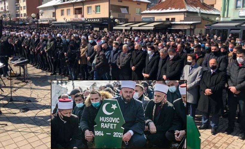 Karadağlı Boşnakların Lideri Rafet Husoviç toprağa verildi