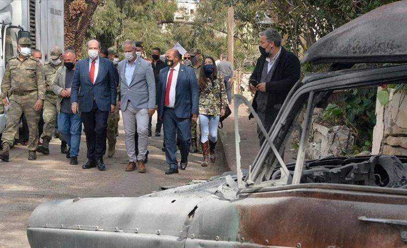 KKTC Cumhurbaşkanı Tatar, 'Bir Zamanlar Kıbrıs' dizi setini ziyaret etti