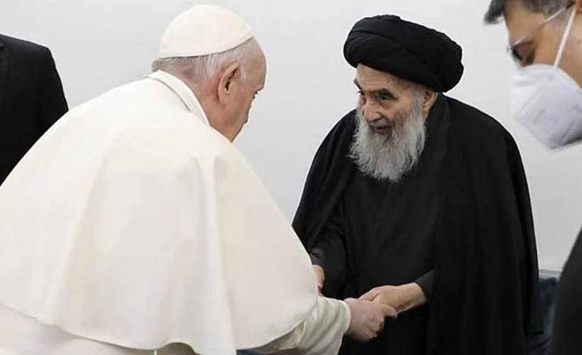 Papa'dan Sistani'ye teşekkür: Görüşmeyi asla unutmayacağım