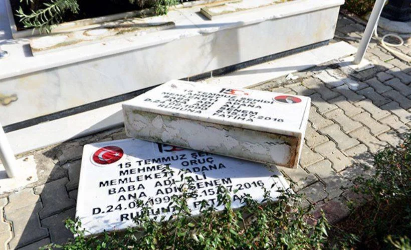 Şehit polislerin mezarlarının DEAŞ talimatıyla tahrip edildiği ortaya çıktı