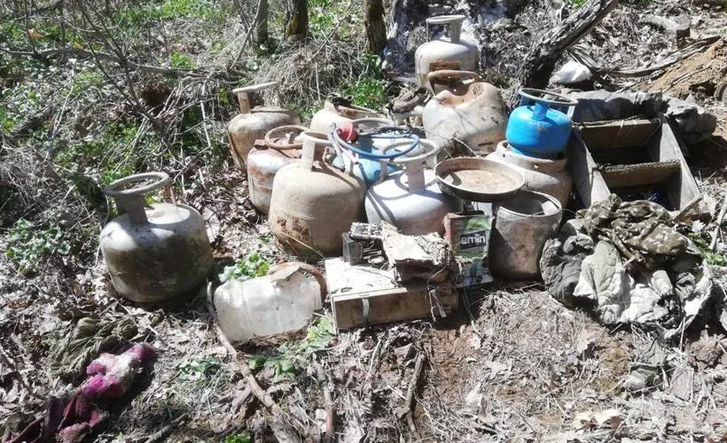 Bitlis'te PKK'ya ait 12 odalı sığınağa operasyon