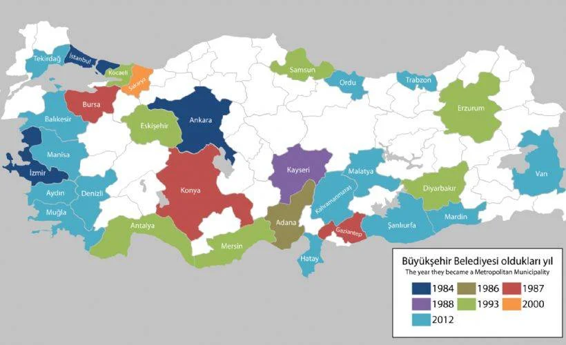 Hangi iller büyükşehir belediyesi olacak? Büyükşehir olacak iller hangileri?
