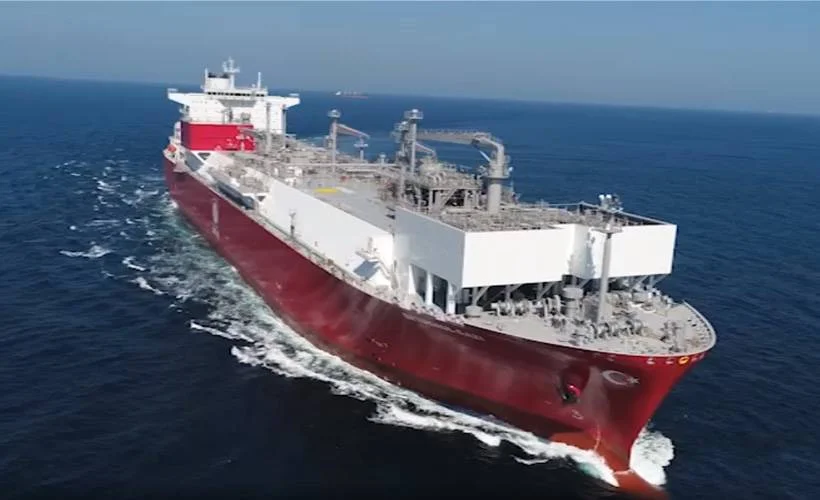 İlk doğalgaz depolama gemisi Ertuğrul Gazi Hatay'da