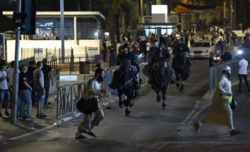 İsrail polisinden Filistinlilere müdahale