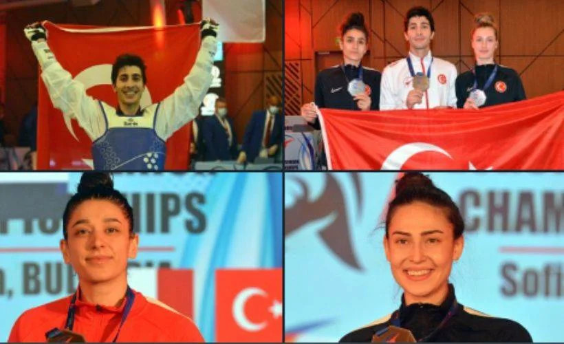 Milli tekvandocular Avrupa Şampiyonası'nda 5 madalya kazandı