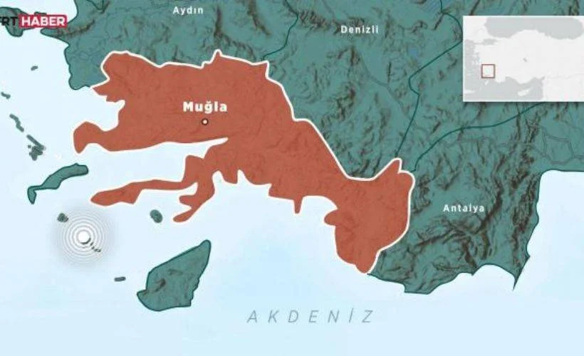 Muğla açıklarında 5,1 büyüklüğünde deprem