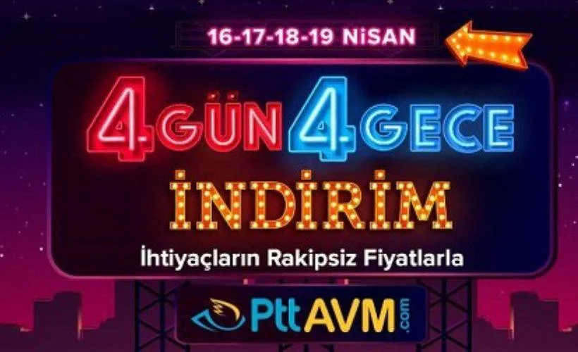 PttAvm'de 4 gün 4 gece indirimi ne zaman başlıyor?