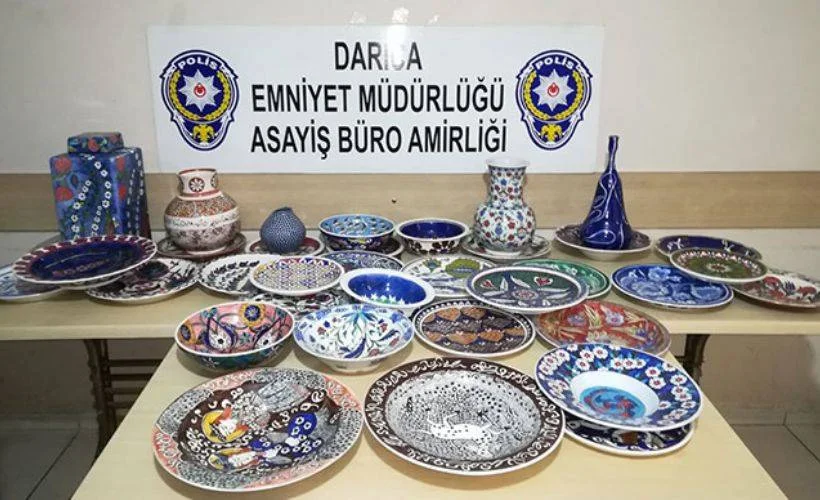 Sanatçının atölyesinden 650 bin TL'lik çinileri çalan hırsız yakalandı