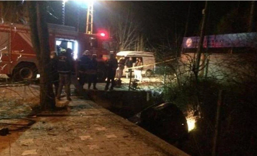 Su kanalına düşen otomobilin sürücüsü öldü