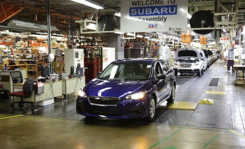 Subaru ABD'deki tesislerinde üretimi durdurdu