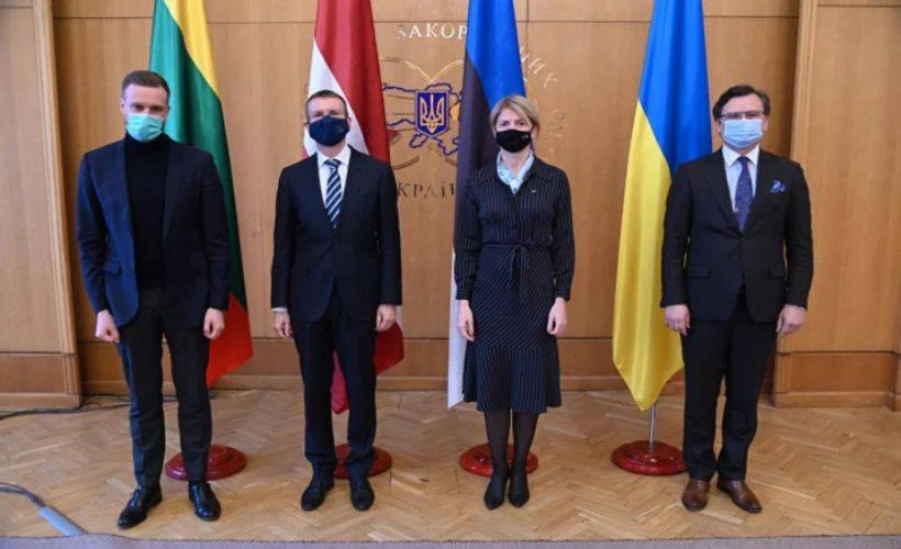 Ukrayna'yı ziyaret eden Estonya, Letonya ve Litvanya dışişleri bakanlarından ortak bildiri