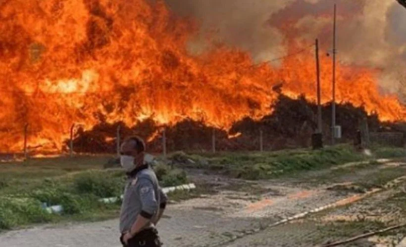 Afyonkarahisar'da enerji santralinde yangın