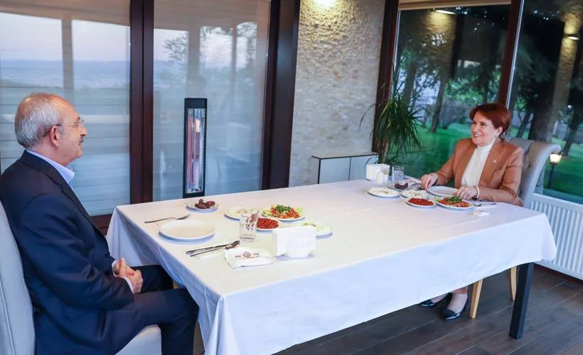 Akşener ile Kılıçdaroğlu birlikte iftar yaptı