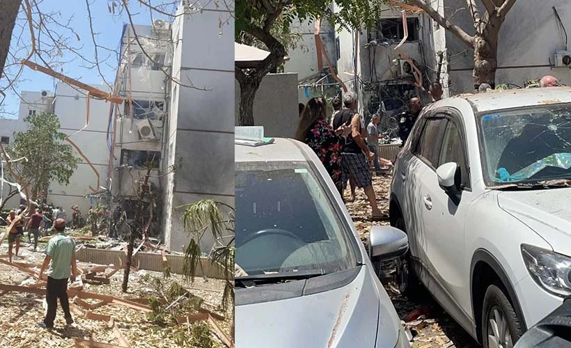 Aşdod'a roket saldırısı: Birçok ev hasar gördü