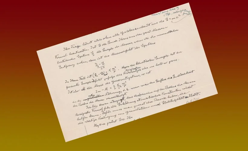 Einstein'ın formül içeren mektubuna rekor fiyat