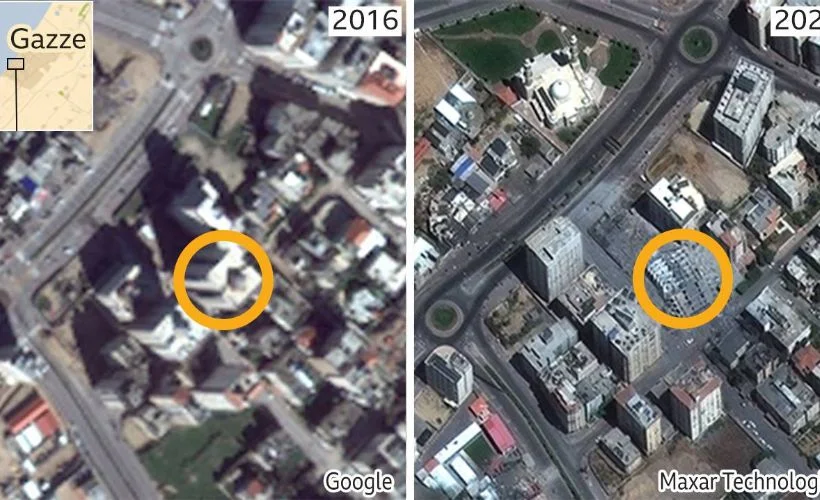 Gazze, Google haritalarında neden bulanık görünüyor?