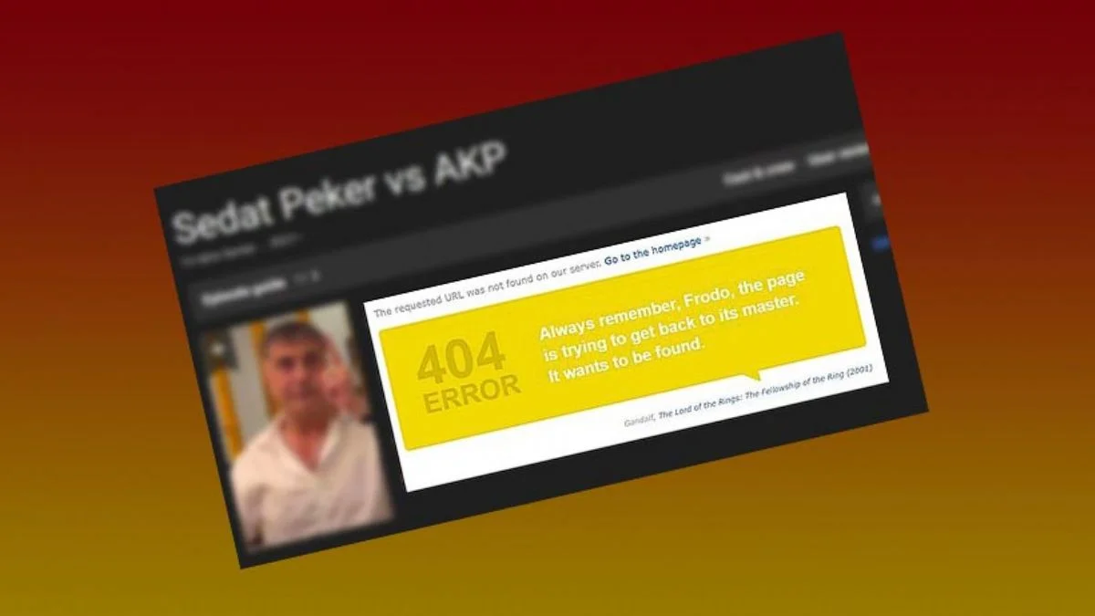 IMDb, Sedat Peker sayfasını yayından kaldırdı