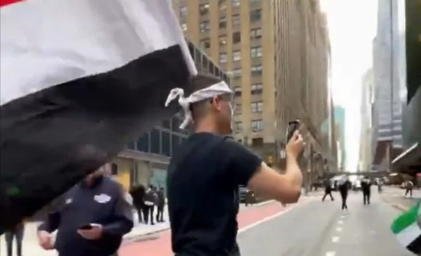 İsrail'e tepkiler çığ gibi: New York'ta saldırılar protesto edildi
