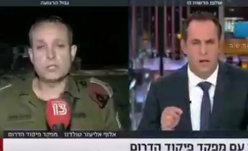 İsrail komutanı siren seslerini duyar duymaz yayını terk etti