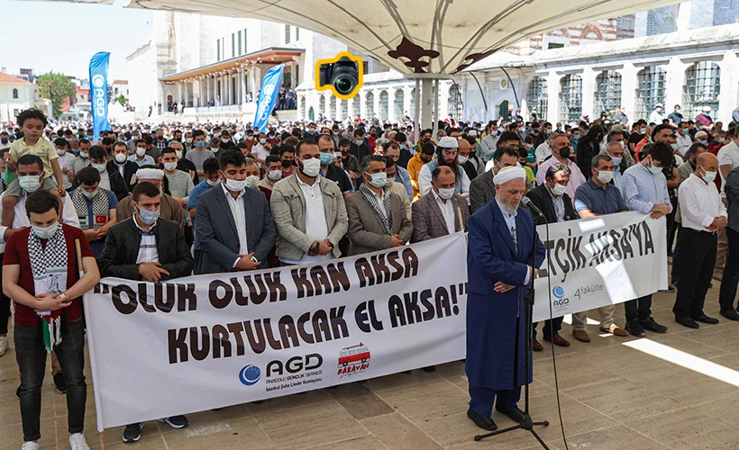 İstanbul'da Filistinliler için gıyabi cenaze namazı