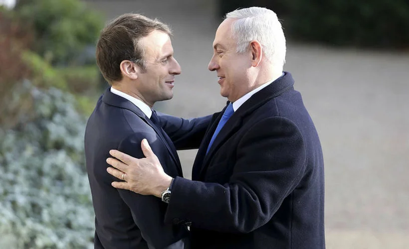 Macron'dan Netanyahu'ya destek, Hamas'a kınama