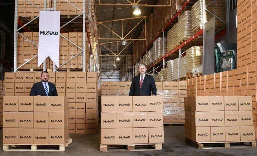MÜSİAD'dan ramazanda ihtiyaç sahiplerine 100 bini aşkın erzak kolisi yardımı