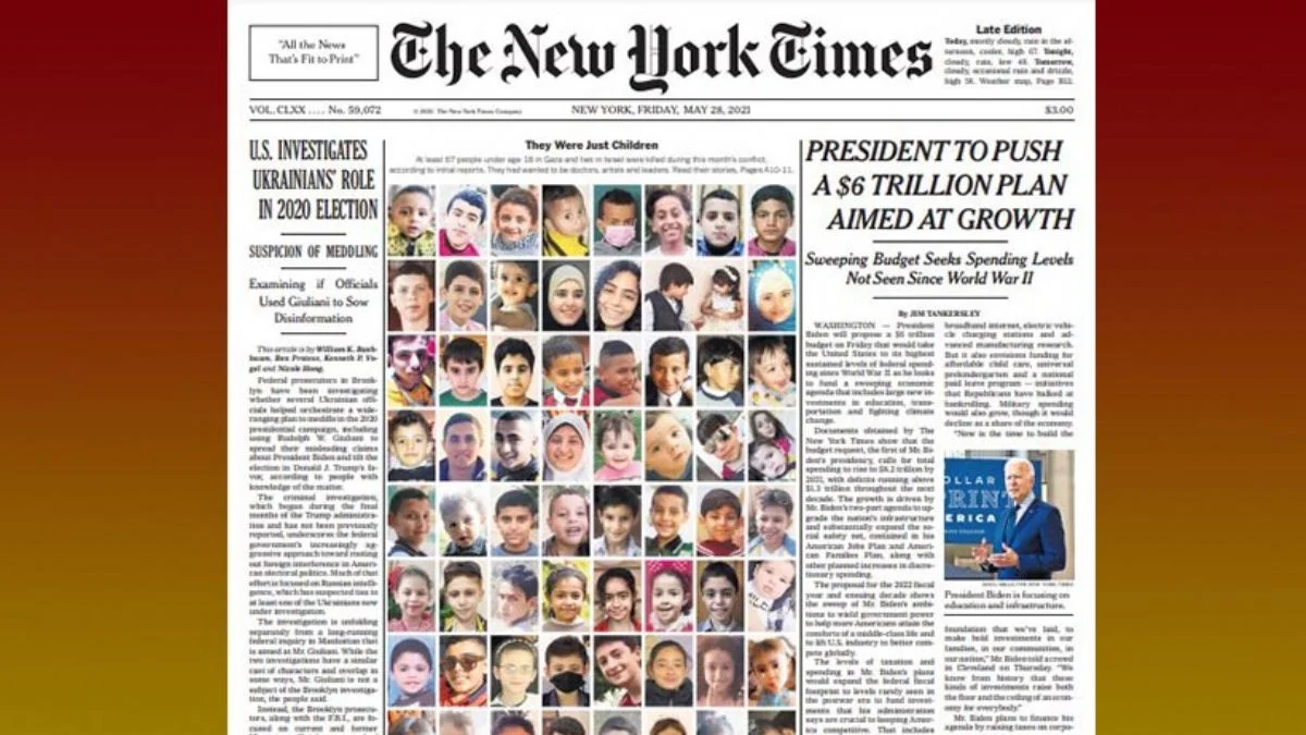 New York Times Gazzeli çocukların fotoğraf ve hikayelerini paylaştı