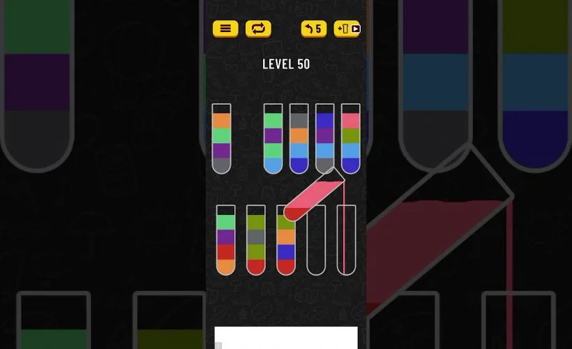 Water Sort Puzzle level 50 nasıl geçilir? Water Sort Puzzle 50. level geçme hilesi?