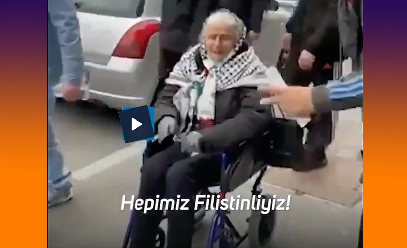 Yaşlı hasta Fransız kadının Filistin duyarlılığı