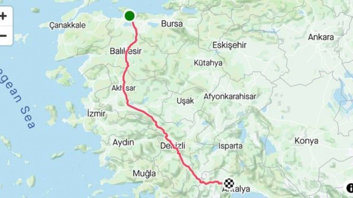 24 saat uyumadan Antalya'ya bisikletle gitti