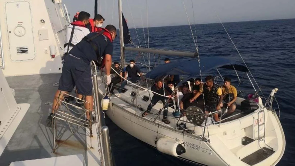Bodrum'da 51 kaçak göçmen kurtarıldı